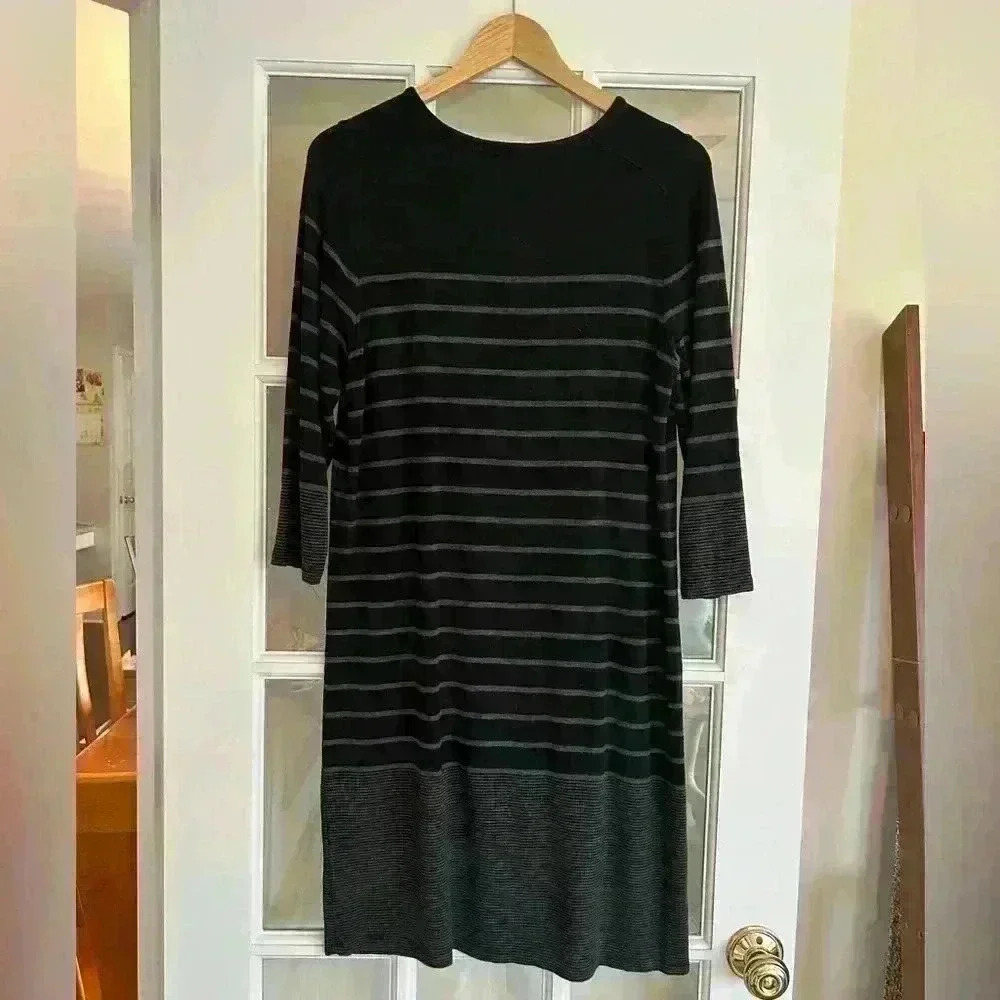 Hilary Radley 3/4 sleeve shirt dress size L - Picture 2 of 2